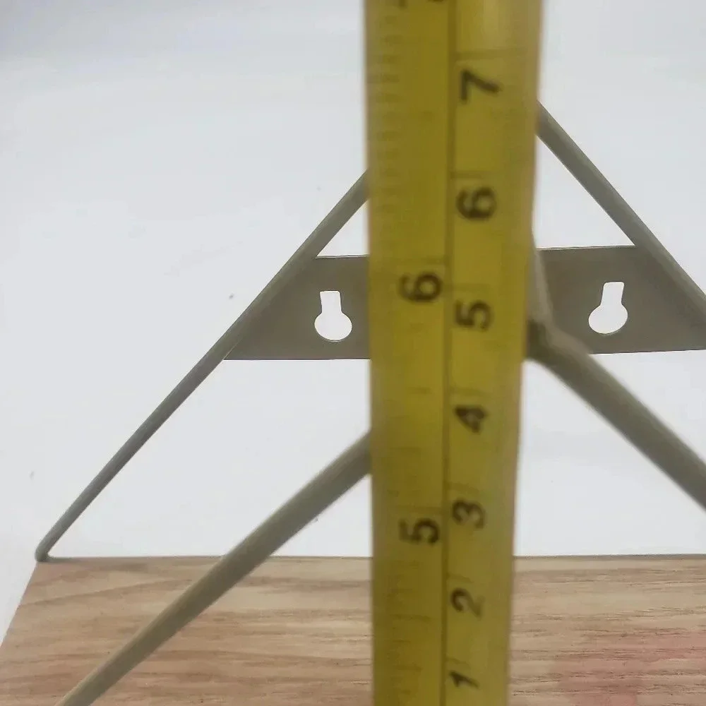 Geometric Triangluar Metal & Wood Wall Hanging